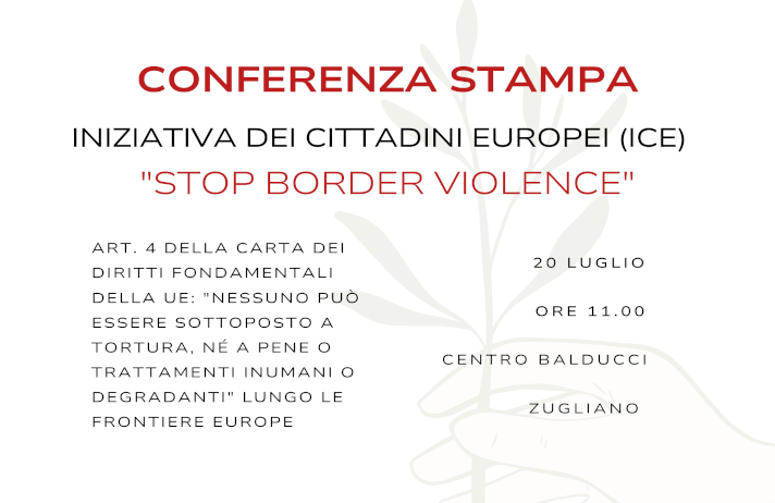 Conferenza Stampa: Stop Border Violence